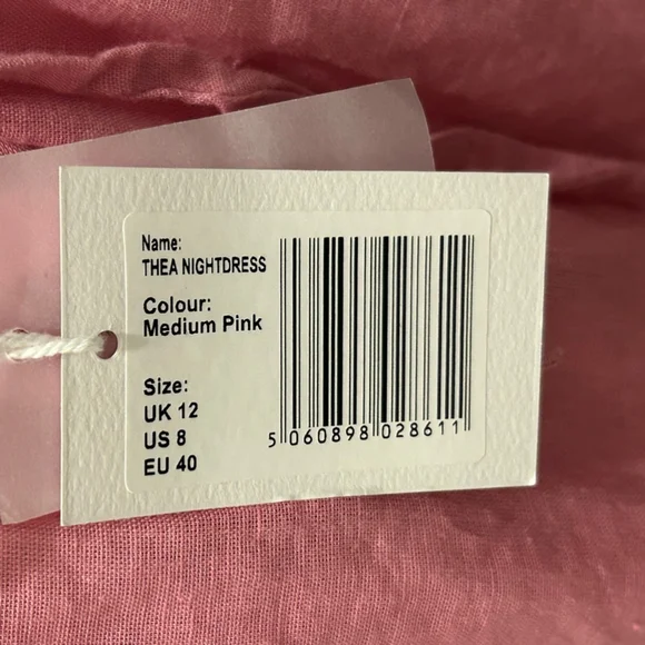 DORA LARSEN NWT
Thea Ruffled Linen And Organic Cotton-Blend
Nightdress in Sz 8 - Picture 6 of 9